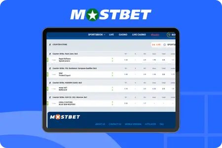 eSports Betting at Mostbet
